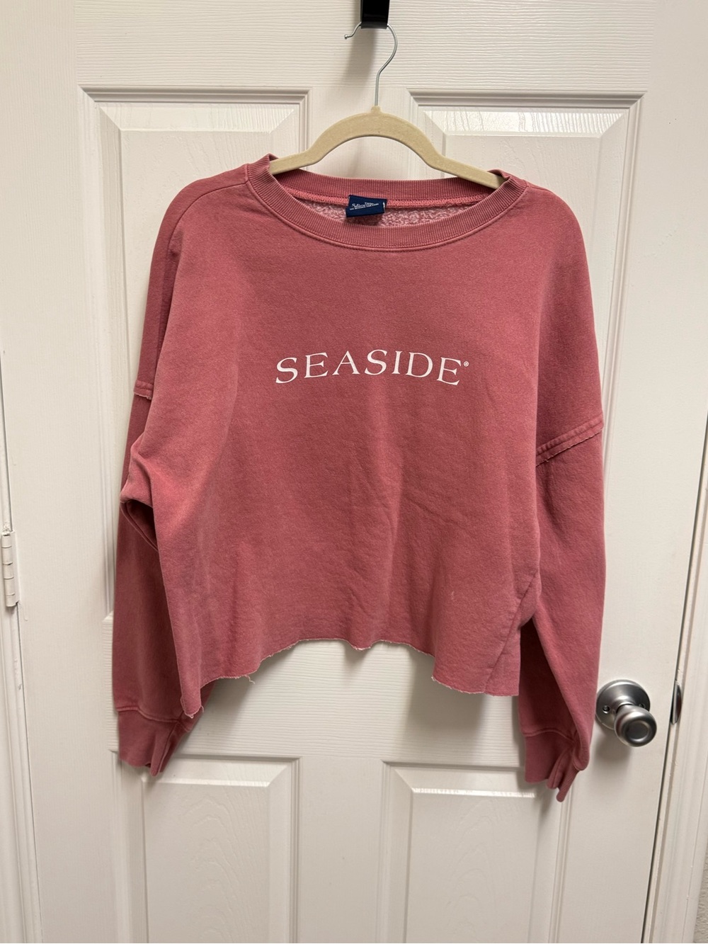 Seaside Dusty Rose Cropped Sweatshirt